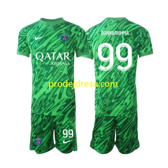 Paris Saint-Germain Dresy Fotbal Gianluigi Donnarumma 99 Brankářské Dětský Venkovní 2024-2025 Krátký rukáv
