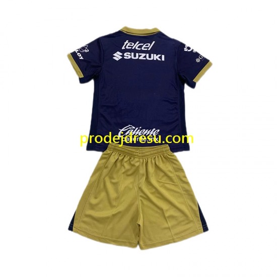 Pumas UNAM Dresy Fotbal Dětský Venkovní 2024-2025 Krátký rukáv