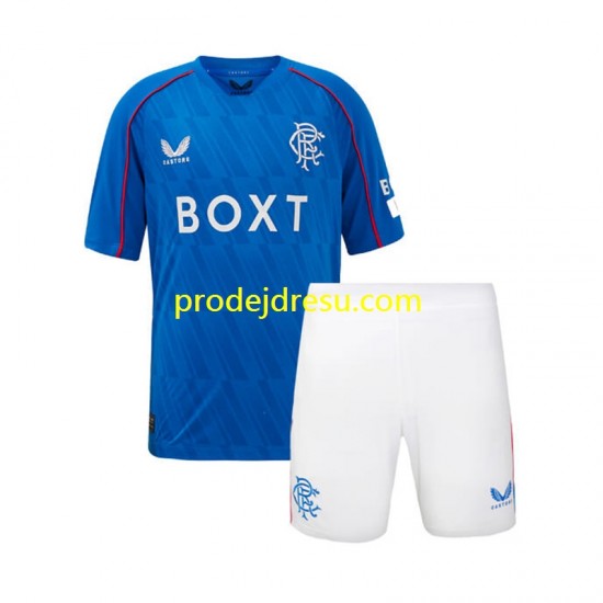 Rangers Dresy Fotbal Dětský Domácí 2024-2025 Krátký rukáv