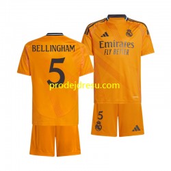 Real Madrid Dresy Fotbal BELLINGHAM 5 Dětský Venkovní 2024-2025 Krátký rukáv