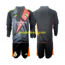 Real Madrid Dresy Fotbal Brankářské Dětský Venkovní 2024-2025 Dlouhý rukáv