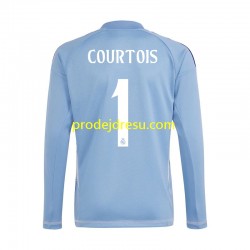 Real Madrid Dresy Fotbal Thibaut Courtois 1 Brankářské Muž Domácí 2024-2025 Dlouhý rukáv