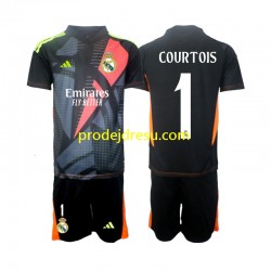 Real Madrid Dresy Fotbal Thibaut Courtois 1 Brankářské Dětský Venkovní 2024-2025 Krátký rukáv