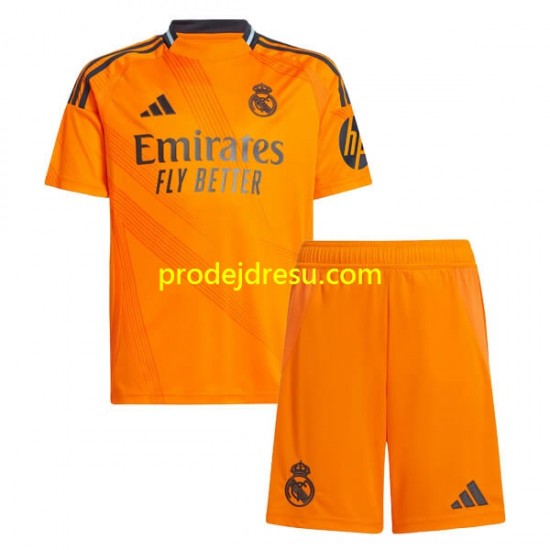 Real Madrid Dresy Fotbal Dětský Venkovní 2024-2025 Krátký rukáv