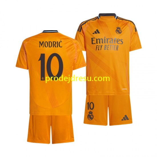 Real Madrid Dresy Fotbal Luka Modrić 10 Dětský Venkovní 2024-2025 Krátký rukáv