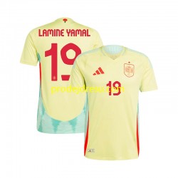 Španělsko Dresy Fotbal LAMINE YAMAL 19 Muž Venkovní Euro 2024 Krátký rukáv