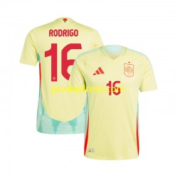 Španělsko Dresy Fotbal RODRIGO 16 Muž Venkovní Euro 2024 Krátký rukáv