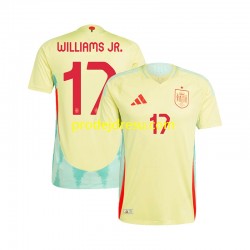 Španělsko Dresy Fotbal WILLIAMS JR 17 Muž Venkovní Euro 2024 Krátký rukáv