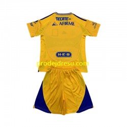 Tigres UANL Dresy Fotbal Dětský Domácí 2024-2025 Krátký rukáv