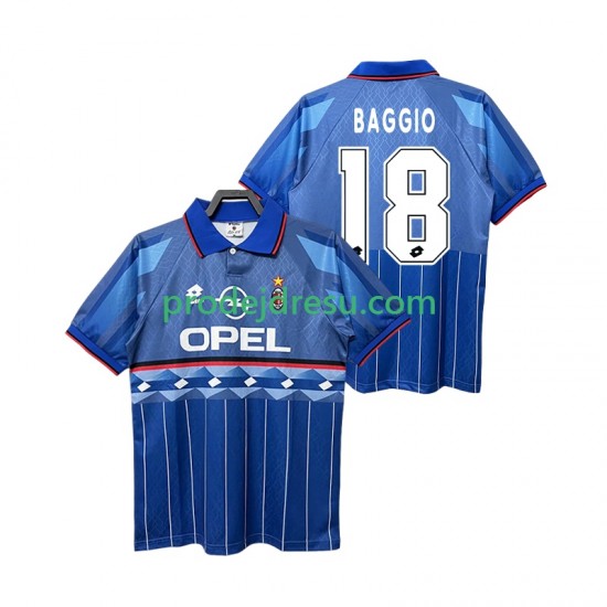 AC Milán Dresy Fotbal BAGGIO 18 1995 1996 Retro Muž Venkovní Krátký rukáv