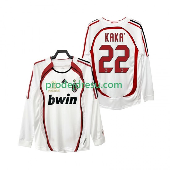 AC Milán Dresy Fotbal KAKA 22 2007 Retro Muž Venkovní 2006 Dlouhý rukáv