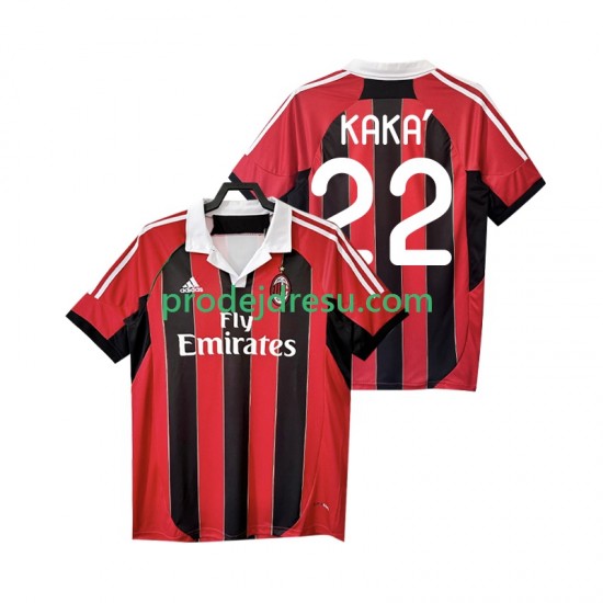 AC Milán Dresy Fotbal KAKA 22 2012 2013 Retro Muž Domácí Krátký rukáv