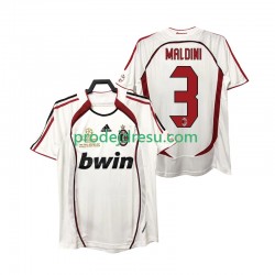 AC Milán Dresy Fotbal MALDINI 3 2007 Retro Muž Venkovní 2006 Krátký rukáv