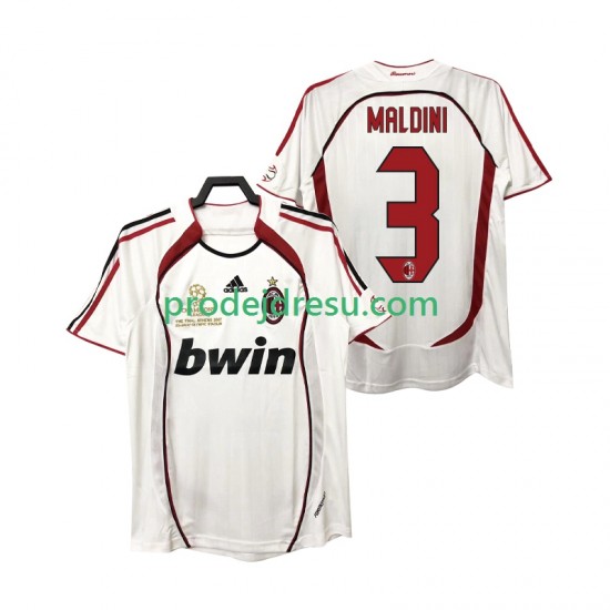 AC Milán Dresy Fotbal MALDINI 3 2007 Retro Muž Venkovní 2006 Krátký rukáv