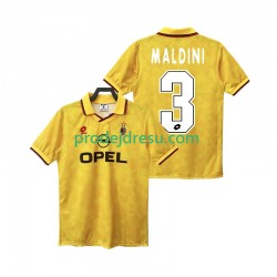 AC Milán Dresy Fotbal MALDINI 3 1995 1996 Retro Muž Alternativní Krátký rukáv