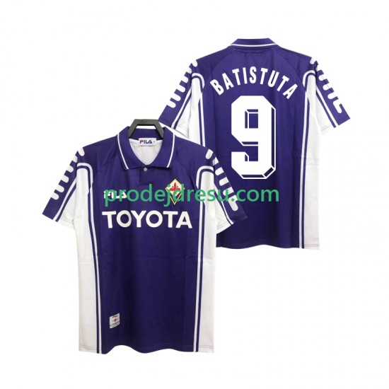 ACF Fiorentina Dresy Fotbal BASTUTA 9 2000 Retro Muž Domácí 1999 Krátký rukáv