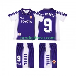 ACF Fiorentina Dresy Fotbal BASTUTA 9 2000 Retro Dětský Domácí 1999 Krátký rukáv