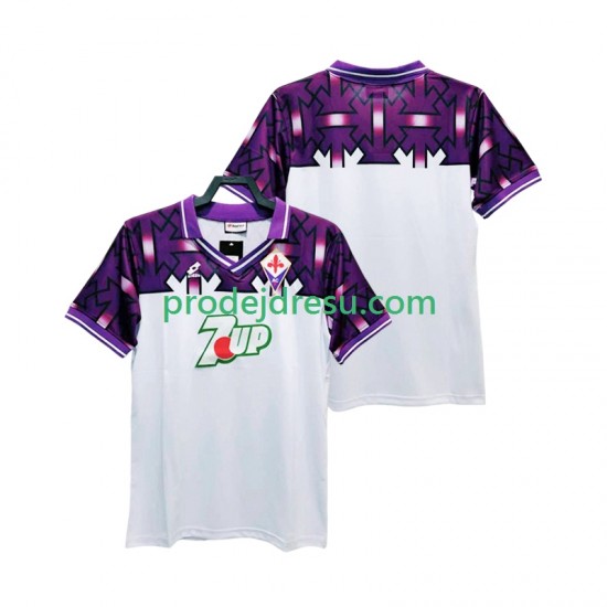 ACF Fiorentina Dresy Fotbal 1992 1993 Retro Muž Venkovní Krátký rukáv