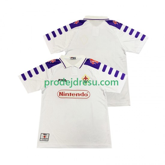 ACF Fiorentina Dresy Fotbal Retro Muž Venkovní 1998 1999 Krátký rukáv