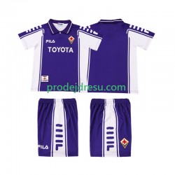 ACF Fiorentina Dresy Fotbal 2000 Retro Dětský Domácí 1999 Krátký rukáv