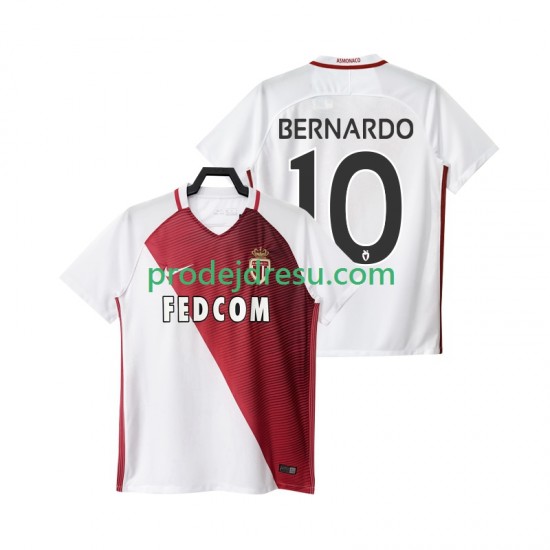 AS Monaco Dresy Fotbal BERNARDO 10 2016 2017 Muž Domácí Krátký rukáv