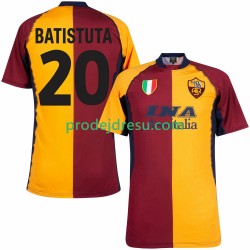 AS Řím Dresy Fotbal Batistuta 20 2000 2001 Retro Muž Domácí Krátký rukáv