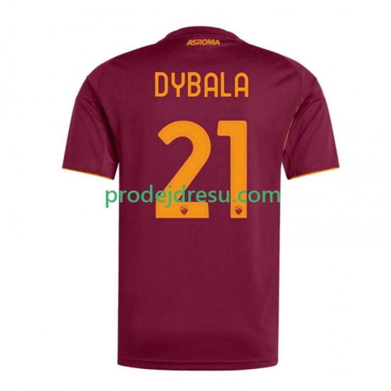 AS Řím Dresy Fotbal Dybala 21 Muž Domácí 2025-2026 Krátký rukáv