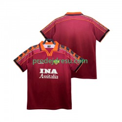 AS Řím Dresy Fotbal Retro Muž Domácí 1998 1999 Krátký rukáv