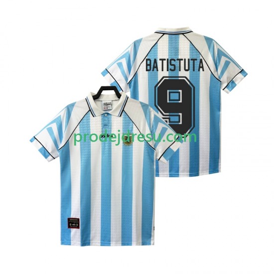 Argentina Dresy Fotbal BATISTUTA 9 1996 1997 Retro Muž Domácí Krátký rukáv
