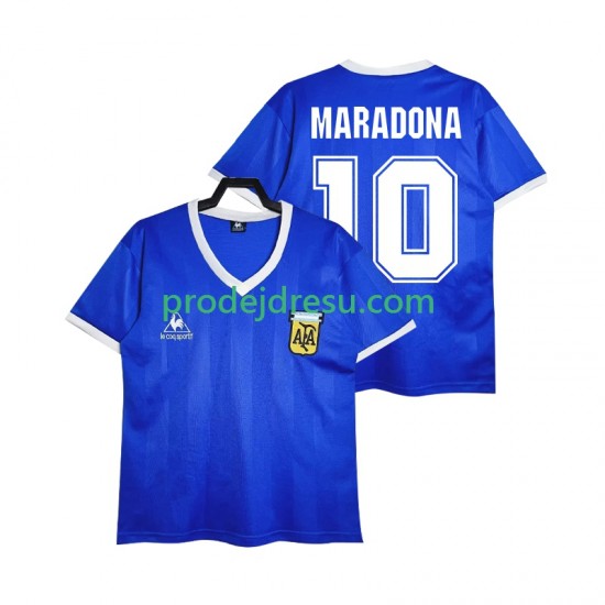 Argentina Dresy Fotbal MARADONA 10 1986 Retro Muž Venkovní Krátký rukáv