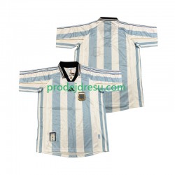 Argentina Dresy Fotbal Retro Muž Domácí 1998 Krátký rukáv