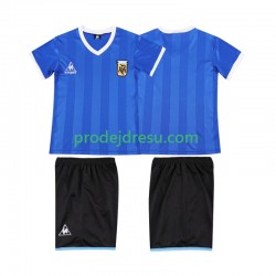 Argentina Dresy Fotbal 1986 Retro Dětský Venkovní Krátký rukáv