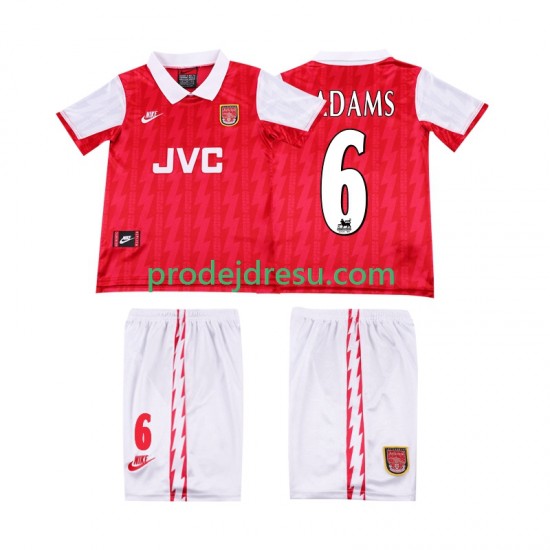 Arsenal Dresy Fotbal ADAMS 6 1996 Retro Dětský Domácí 1994 Krátký rukáv