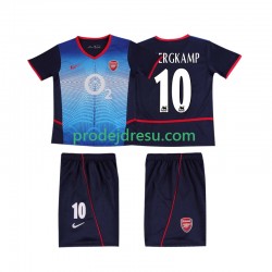 Arsenal Dresy Fotbal BERGKAMP 10 Retro Dětský Venkovní 2004 2002 Krátký rukáv