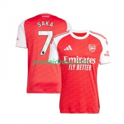 Arsenal Dresy Fotbal Bukayo Saka 7 Muž Domácí 2025-2026 Krátký rukáv