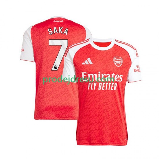 Arsenal Dresy Fotbal Bukayo Saka 7 Muž Domácí 2025-2026 Krátký rukáv