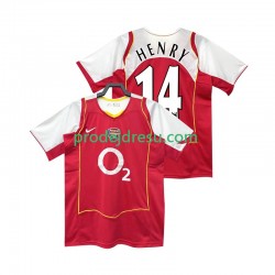 Arsenal Dresy Fotbal Henry 14 2005 Retro Muž Domácí 2004 Krátký rukáv