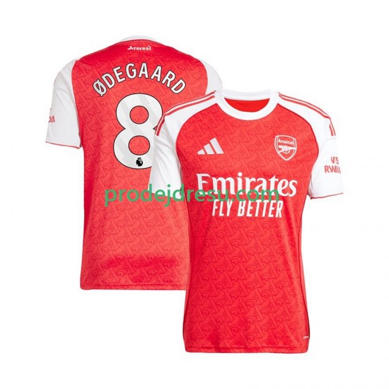Arsenal Dresy Fotbal Martin Odegaard 8 Muž Domácí 2025-2026 Krátký rukáv