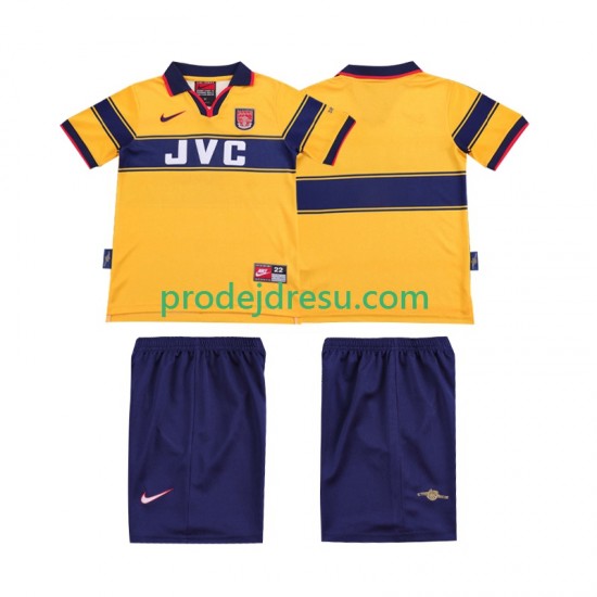 Arsenal Dresy Fotbal 1997 Retro Dětský Venkovní 1999 Krátký rukáv