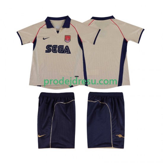 Arsenal Dresy Fotbal 2001 Retro Dětský Venkovní 2002 Krátký rukáv