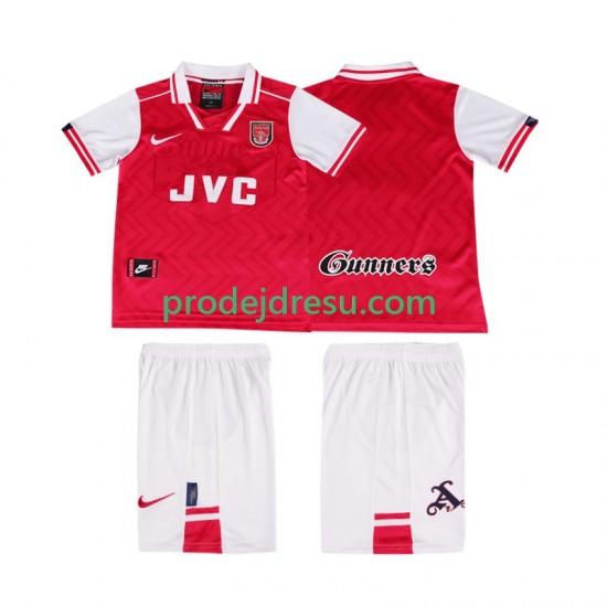 Arsenal Dresy Fotbal 1996 1997 Retro Dětský Domácí Krátký rukáv