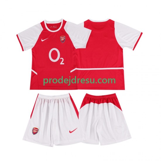 Arsenal Dresy Fotbal 2003 Retro Dětský Domácí 2002 Krátký rukáv