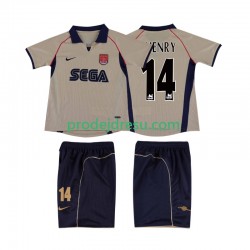 Arsenal Dresy Fotbal Thierry Henry 14 2001 Retro Dětský Venkovní 2002 Krátký rukáv