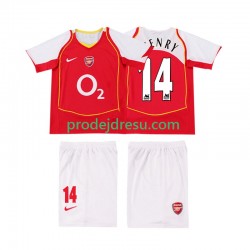 Arsenal Dresy Fotbal Thierry Henry 14 2005 Retro Dětský Domácí 2004 Krátký rukáv