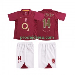 Arsenal Dresy Fotbal Thierry Henry 14 2005 Retro Dětský Domácí 2006 Krátký rukáv