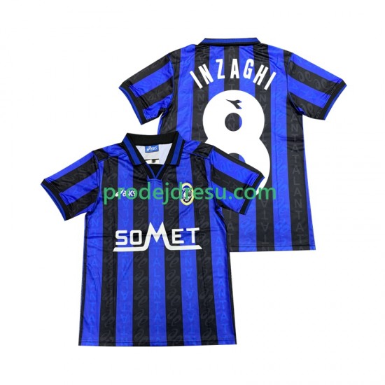 Atalanta Dresy Fotbal INZAGHI 8 1996 1997 Muž Domácí Krátký rukáv