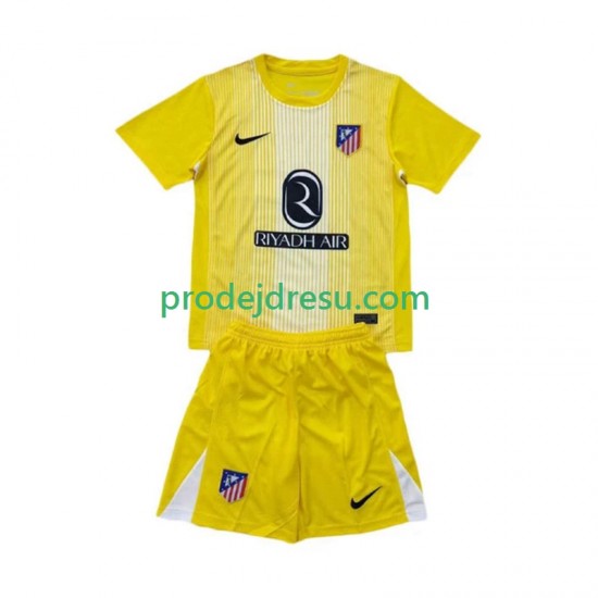 Atlético Madrid Dresy Fotbal Brankářské Dětský Domácí 2025-2026 Krátký rukáv