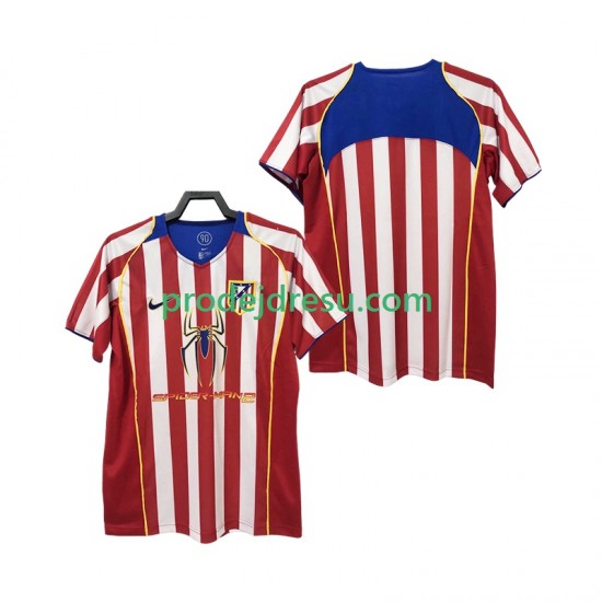 Atlético Madrid Dresy Fotbal 2005 Retro Muž Domácí 2004 Krátký rukáv