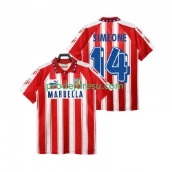 Atlético Madrid Dresy Fotbal SIMEONE 14 1995 Retro Muž Domácí 1994 Krátký rukáv