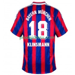 FC Bayern Mnichov Dresy Fotbal Klinsmann 18 1995 1997 Retro Muž Domácí Krátký rukáv